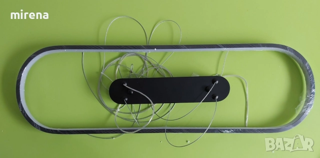 Лед Димируем овален LED полилей висящ, модерен трапезарна маса, офис с дистанционно 203-2, снимка 6 - Лампи за таван - 51528027