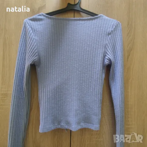 Топ/Блуза с връзки, снимка 2 - Блузи с дълъг ръкав и пуловери - 49411935