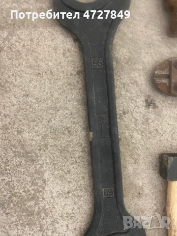 Спешно! Големи гаечни ключове 50 и 55 мм – Масивна стомана – Много здрави, снимка 2 - Ключове - 53377123