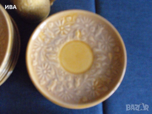 СЕРВИЗ ЗА ЧАЙ за 6-ма, общо 21 съда,порцелан., снимка 3 - Антикварни и старинни предмети - 43863236