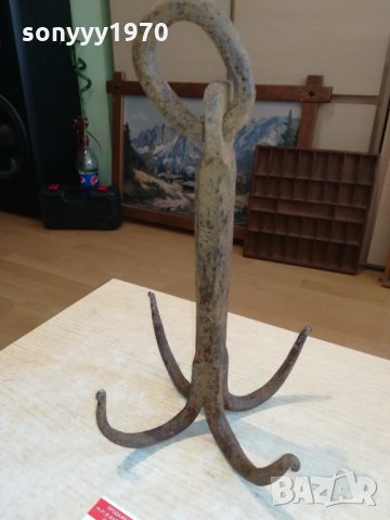 ПОРЪЧАНА-СТАРА КОТВА-34х16х16см-АНТИКА 2610211246, снимка 5 - Антикварни и старинни предмети - 34587661