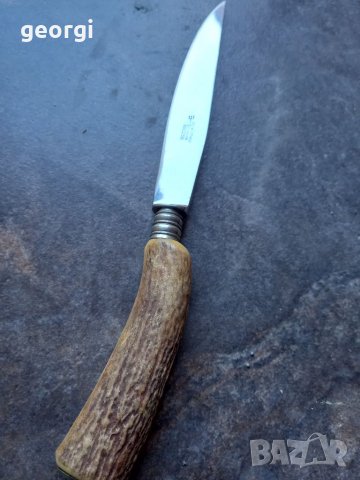 Нож Solingen с дръжка от еленов рог , снимка 3 - Антикварни и старинни предмети - 39678207
