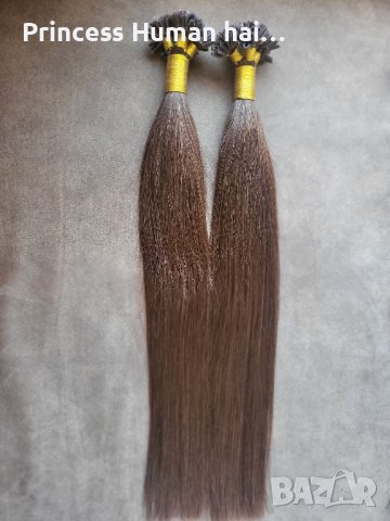 Кератинови кичури за удължаване и сгъстяване на коса 100% естествена коса, снимка 3 - Аксесоари за коса - 41318573