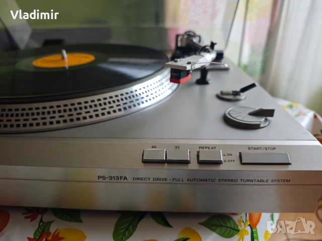 Грамофон Sony PS 313FA, Direct Drive, Automatic, снимка 11 - Грамофони - 51897914