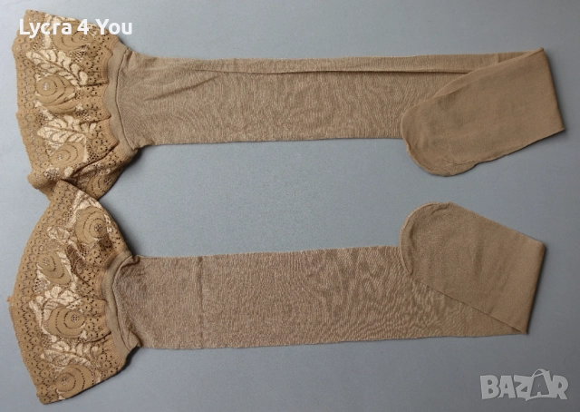 Резервирани - H&M Stay Ups M нови телесни силиконови чорапи, снимка 6 - Бельо - 52384182