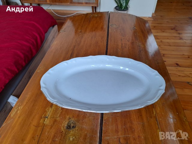 Стара порцеланова чиния,плато #7, снимка 2 - Антикварни и старинни предмети - 33096683