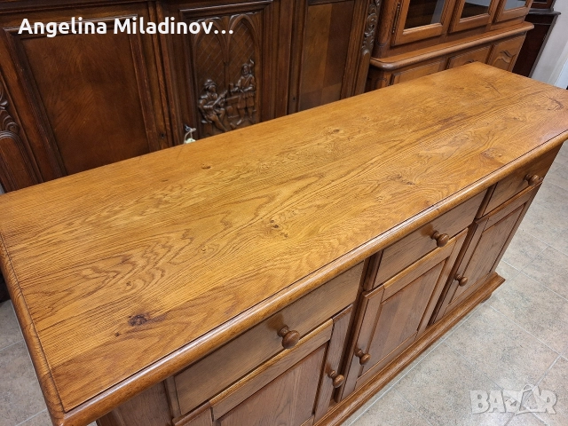 Луксозен комод, скрин, бюфет, шкаф дъб масив , снимка 11 - Шкафове - 52711841