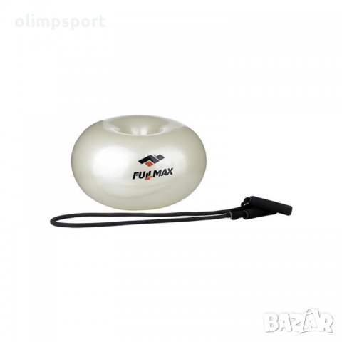 Гимнастическа топка овал 55х30см нова  с ластици и ръкохватки цена 22.00лв., снимка 1 - Фитнес уреди - 28742910