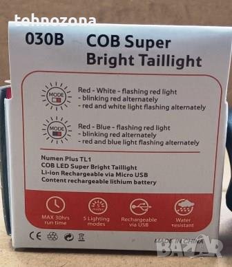 Вело фар  USB LED COB Super Bright Taillight 030B, снимка 4 - Аксесоари за велосипеди - 38064525