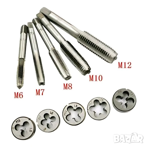 Метчик и плашки 12 броя, снимка 5 - Аксесоари и консумативи - 51752068