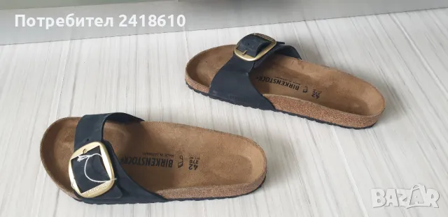 BIRKENSTOCK Leather Womens Germany Size 42/27см. НОВО!ОРИГИНАЛ! Дамски Чехли!, снимка 3 - Чехли - 49796903