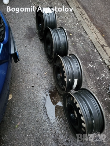 Стоманени джанти Opel 6J15 5x110, снимка 5 - Гуми и джанти - 52003265