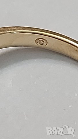 Златен пръстен с брилянти, снимка 2 - Пръстени - 43899495