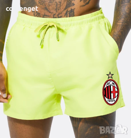 ЛЯТО 2025! Мъжки бански / плувни шорти AC MILAN / МИЛАН. Поръчай на отбор по ИЗБОР!, снимка 3 - Бански - 50640943