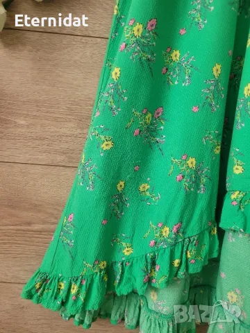 Зелена рокля YAS , снимка 2 - Рокли - 49906662