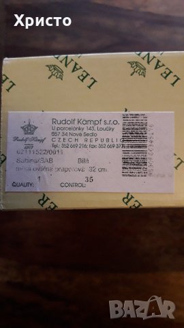 плато за сервиране Чешки порцелан антикварен и платина, от завода LEANDER от 1907 година, снимка 9 - Чинии - 34960838