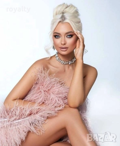 Луксозно Дамско Колие , снимка 3 - Колиета, медальони, синджири - 52884430