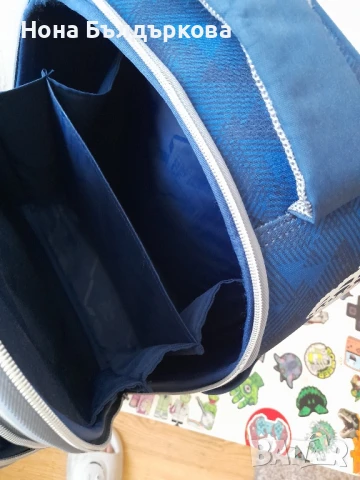 Ученическа раница за 1 клас Реал Мадрид + несесер цената му е 10лв , снимка 4 - Раници - 51264609