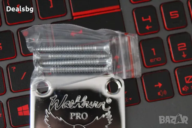 Некплейт плочка за гриф, джоинплейт Washburn, снимка 3 - Китари - 47533274