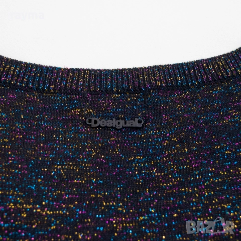 Desigual Maka дамски пуловер с ламе и пайети, снимка 4 - Блузи с дълъг ръкав и пуловери - 51832014