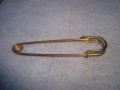 СТАРА БРОНЗОВА ПОЗЛАТЕНА РЕТРО ФИБУЛА АРТ ИГЛА РЪЧНА МАЙСТОРСКА ИЗРАБОТКА 29044, снимка 5