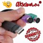 Преходник USB мъжки към двоен PS / 2 PS2 женски адаптер за клавиатура и мишка конектор порт компютър, снимка 12