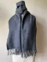 Мъжки, сив шал от 100 % агнешка вълна, снимка 5