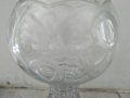 стара кристална ваза,бонбониера, снимка 2
