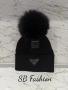 Прада шапка с естествен пух, снимка 2