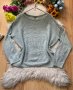 Пуловер мента, снимка 1 - Блузи с дълъг ръкав и пуловери - 43020674