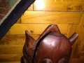 Африканска маска от желязно дърво -голяма -Н- 83см и тeжка-5kг, снимка 12