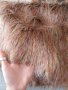 ПлатЕко косъм Бежов с цветни нишки на парче. Дължина 10 см./ширина 160 см., 20 см.и т.н., снимка 2