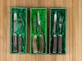 Прибори с дръжки от еленски рога - Солинген, снимка 3