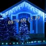 Коледна завеса 3 м синя светлина, коледна украса, коледни лампички, снимка 2