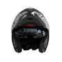 Mодуларна каска за мотор черно/бяло, снимка 3