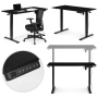 Електрическо бюро, 120x60 см, регулируема височина 72-117 см, черно, ModernHome, снимка 2