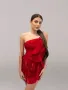 Червена къса дамска  рокля , снимка 3