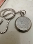Стар джобен сребърен часовник, снимка 4