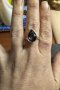 Нов пръстен мед стомана с фасетиран аметист , снимка 2