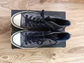 Дамски кецове CONVERSE оригинал, N'39, естествена кожа, сребристи т. сиви, много запазени, снимка 2