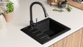 Кухненска Мивка от Гранит  Копенхаген Easy 440 x 550 - Графит, снимка 2