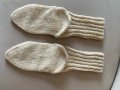 Плетени чорапи от домашна вълна-размер - към 37/38, снимка 1 - Дамски чорапи - 43734228