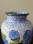 Много красива, ръчно рисувана ваза. Керамика. , снимка 4