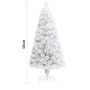 Изкуствена коледна елха - бяла, снимка 5