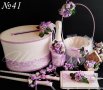 Сватбени аксесоари- Сватбени комплекти, сватбен комплект, сватбени бутониери, ритуални свещи и др., снимка 6