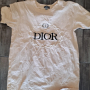 Памучна тениска бродерия Dior, снимка 6