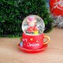 Коледна снежна топка преспапие чашка Merry Christmas, снимка 3