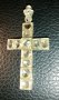 Стар и уникален кръст с 11 диаманта, снимка 5
