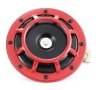 Червен клаксон тромба сирена Hella - 12 волта 400 HZ кръгъл, снимка 2