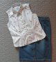 Дамски сет дънкова пола H&M и риза sOliver, снимка 1